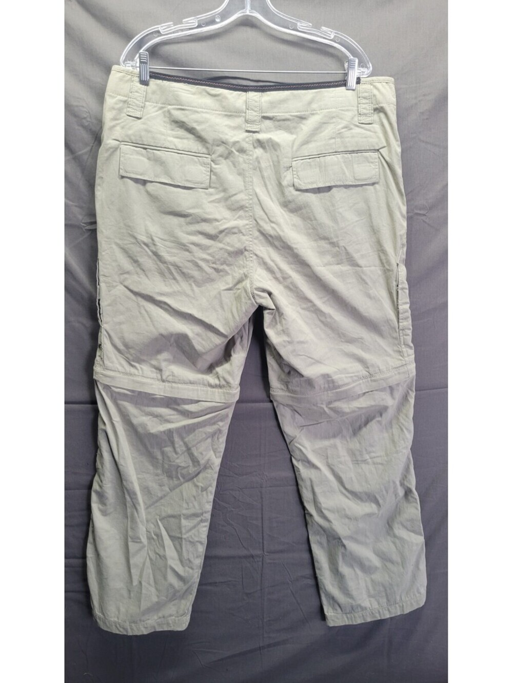 Dockers Outdoors ECO Tahoe Convertible Khaki 38x32 Pants Shorts Hiking Fishing